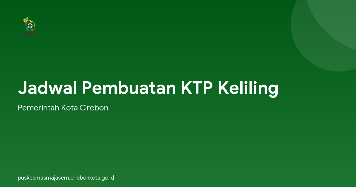 Jadwal Pembuatan KTP Keliling