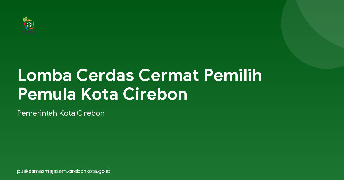 Lomba Cerdas Cermat Pemilih Pemula Kota Cirebon