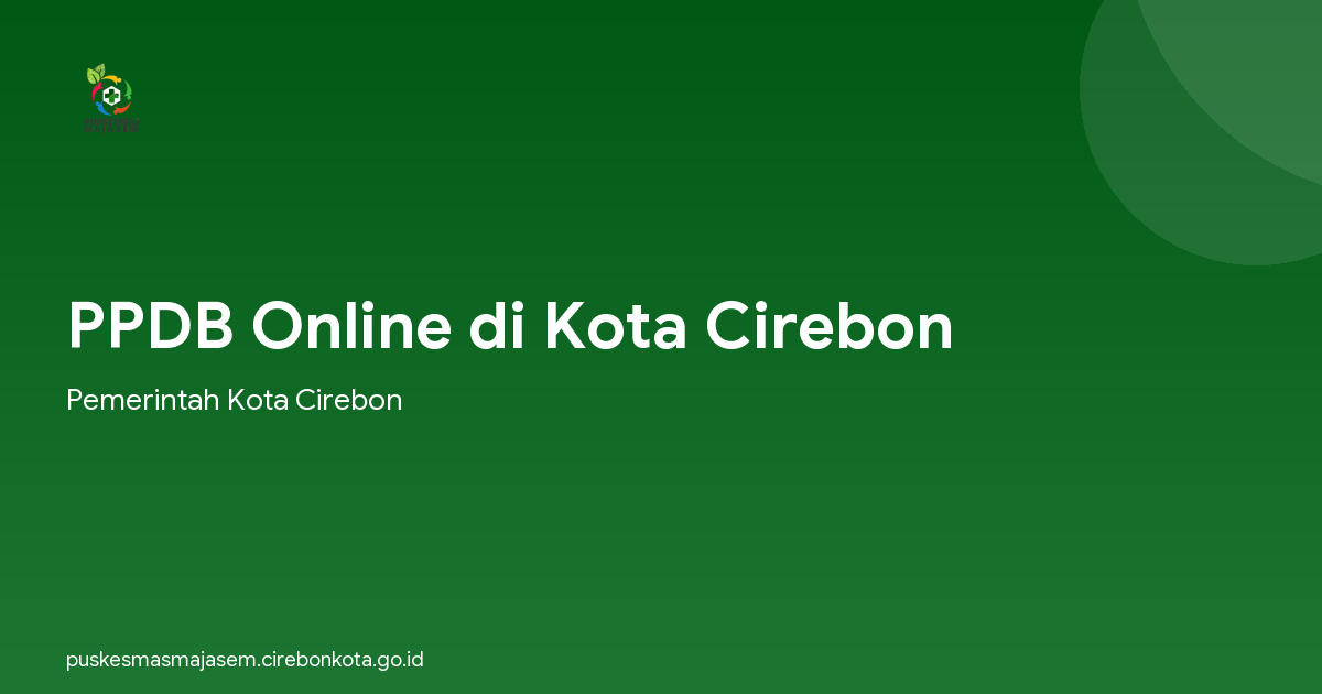 PPDB Online di Kota Cirebon