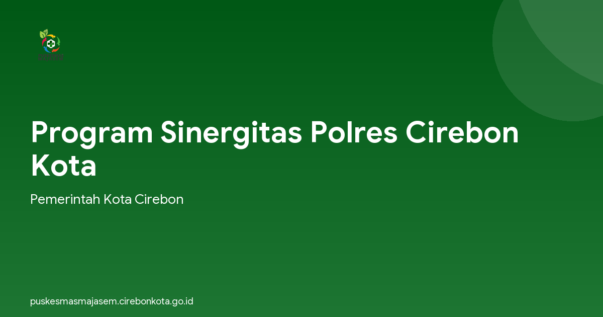 Program Sinergitas Polres Cirebon Kota