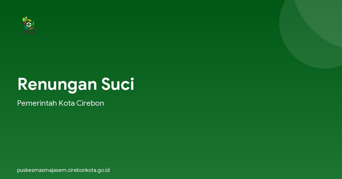 Renungan Suci
