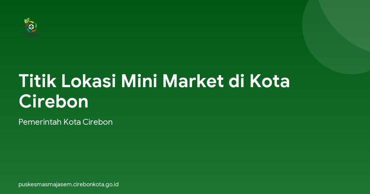 Titik Lokasi Mini Market di Kota Cirebon